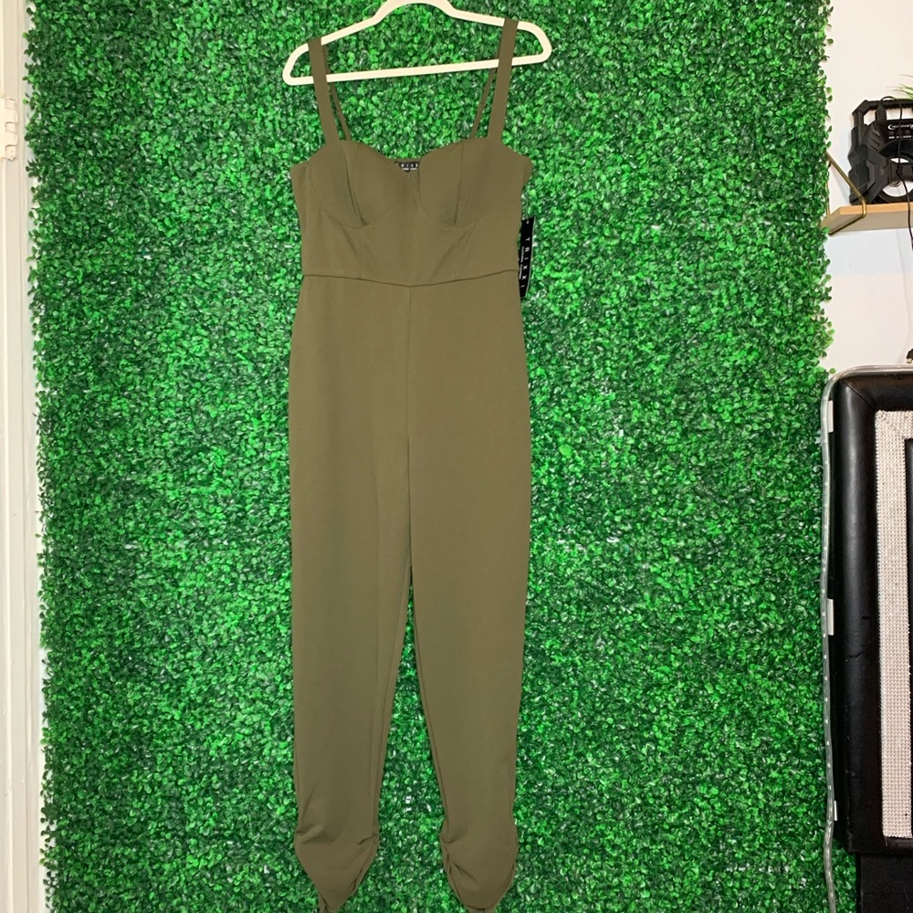 Trixxi Olive Green Jumpsuit